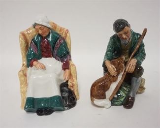 1163	2 ROYAL DOULTON FIGURES, FORTY WINKS & THE MASTER
