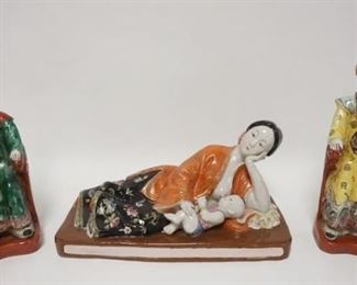 1164	GROUP OF 3 CONTEMPORARY ASIAN FIGURINES
