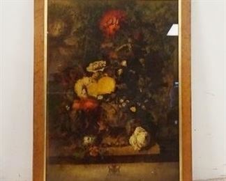1290	FLORAL STILL LIFE PRINT, 25 1/2 IN X 34 1/2 IN INCLUDING FRAME
