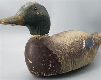 Folk Art Mallard Duck Decoy