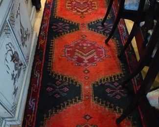 31.) Bukhara wool carpet 10' x 3'4". 