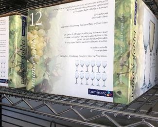 Wine glasses there are 60 matching 