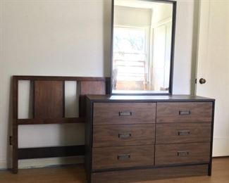 Dresser with mirror and headboard available, separately or together! 