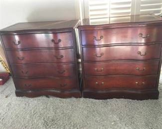 Chests with leather tops