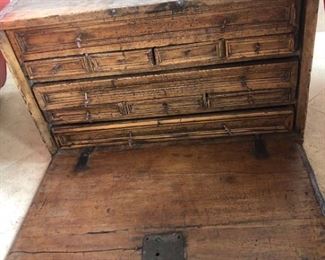 300 Year Old Antique Colonial Bargueno Columbia