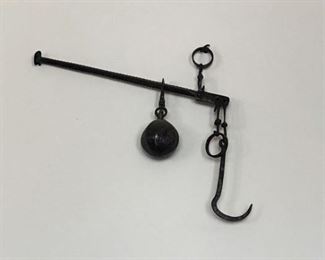 Antique 1790s Cast Iron Hanging Scale