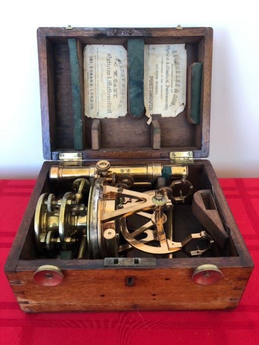 Antique 1894 Theodolite Precision Optical Instrument