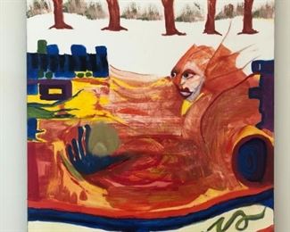 Jack Busby Snow Queen Original Painting 3rd Panel