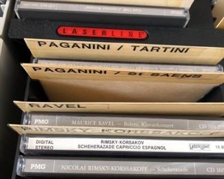 Scarlatti, Rimsky, Ravel, Paganini, COrff CDs