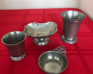 1800s Antique Pewter Serving Pieces