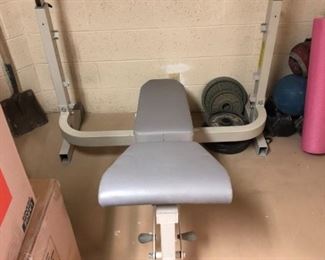 HOIST Fitness System Workout Bench wWeights