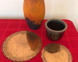 Cooper Decorative Trivets Pottery