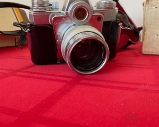 Vintage German Zeiss Ikon Contaflex Camera WExtra Case