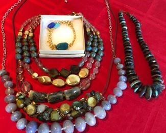 Faux Stone Look Necklaces