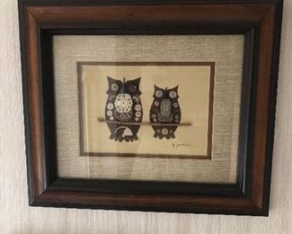 Owls Made from Watch Parts