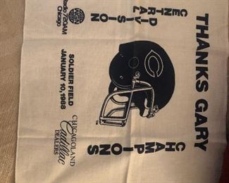 One of Two Gary Fencik 1988 Towels