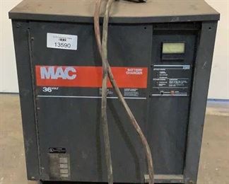 Located in: Chattanooga, TN
MFG MAC
Model 18M875C22
Ser# F32321
Power (V-A-W-P) V-208/240/480,Hz-60,A-31.2/27/13.5
36V Battery Charger
Three Phase
*Sold As Is Where Is*

SKU: A-1
Unable to Test