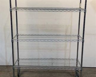 Located in: Chattanooga, TN
MFG Recta Shelf
Rolling Metal Wire Rack
Size (WDH) 48"Wx18"Dx67"H
*Sold As Is Where Is*

SKU: M-WALL