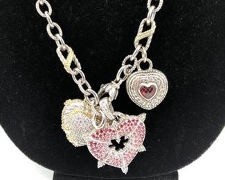 Judith Ripka Heart Charm Necklace