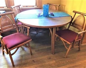 Bamboo Dining Table and Chairs 