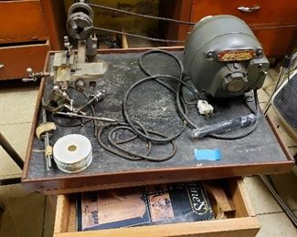 German Jewelers Lathe with small parts 