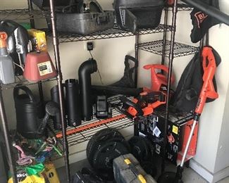 A garage full of like new tools!!!
Woodworking abs yard tools 