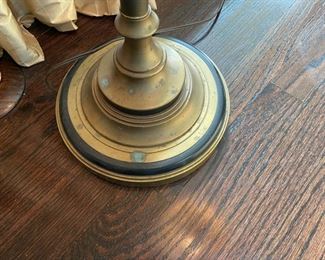 Lot#41  $175.00  Chapman brass floor lamp  54"h  some corrosion to brass at base