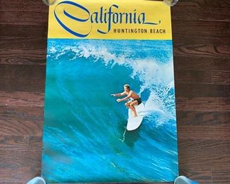 Lot#66 $275.00 Rare Vintage California Travel Poster photo by Leroy Grannis  30"h x 21"w