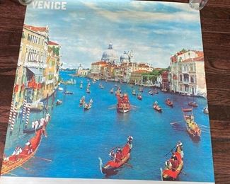 Lot#70 $150.00  Vintage Alitalia Venice poster