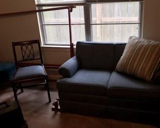 Antique occasional chair + love seat