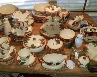Franciscan hand decorated dishes 