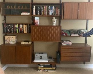 DANISH TEAK MODULAR WALL SYSTEM