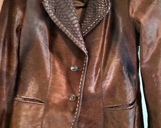 ARTICO ITALY CALF HAIR JACKET RETAILS OVER $1000+ OUR PRICE IS A FRACTION
