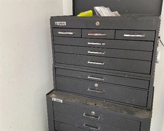 US General Stacked Tool Box, filled with tools