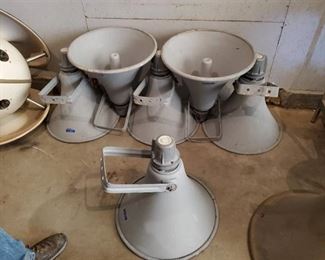 (6) 19in Horn Speakers