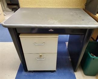 36in Table With File Cabinet