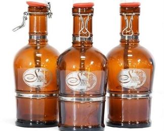 3 Steelhead Brewing Co. Growlers With Handles And New Lids