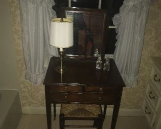 Beautiful Mirror Lamp and Dressing Table.