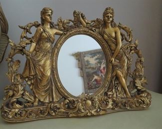 Pair of classical style dresser mirrors