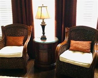 Pair of Pier 1 Rattan Chairs