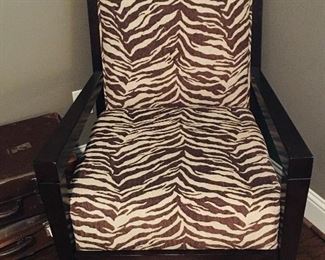 Zebra striped chair