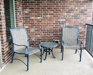 Patio chairs and table