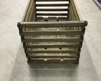 Vintage Wooden collapsible crate $75