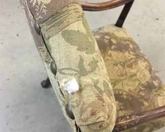 small hole in Old Hickory chair