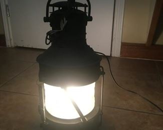 Old ships lantern converted into light $200