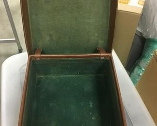 Interior of small suitcase