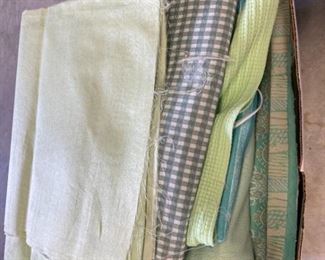 Green Brown Fancy Fabric Lot
