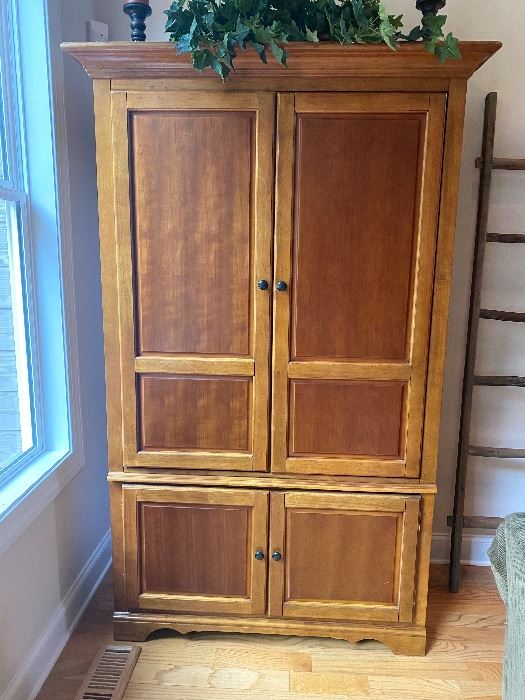 Pine Armoire for Entertainment or Clothes