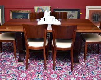 French Art Deco dining set