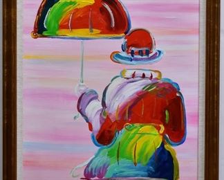Peter Max oil on canvas